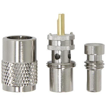 

New PL259 Connectors 20-Pack UHF PL259 Male Connector, Solder Type Plug Reducer, for RG59, RG8, RG8X, LMR-400, RG-213