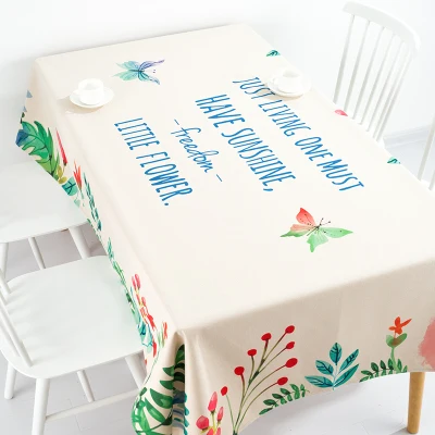 

Spring pastoral flower butterfly table cloth tablecloth cover towel thick antependium party home outdoor decoration desk round