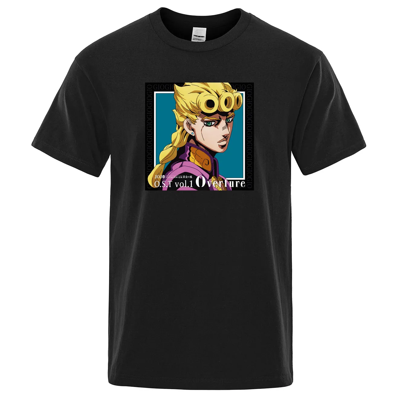 Забавные мужские футболки GIO JoJo странные приключения Повседневная футболка в