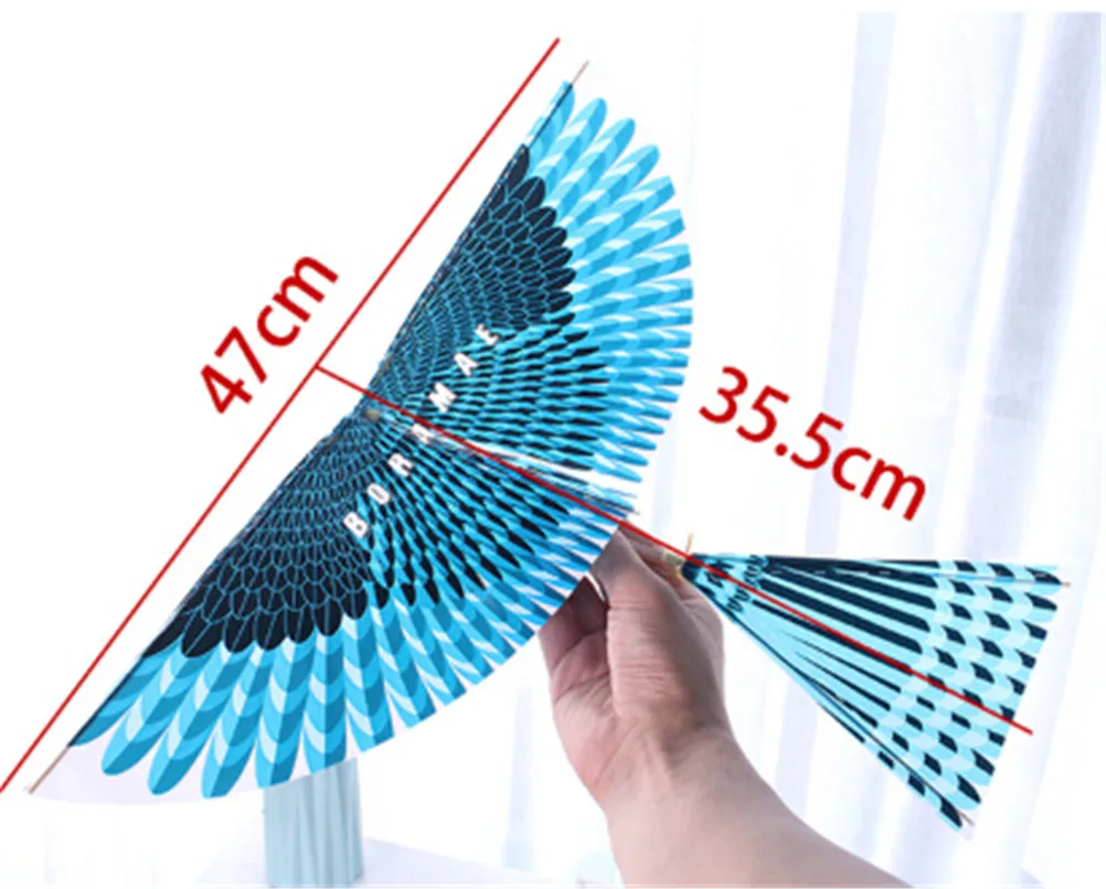 Assembly Gift Science Kite Toys for Children Adults Handmade DIY Rubber Band Power Bionic Air Plane Ornithopter Birds Models