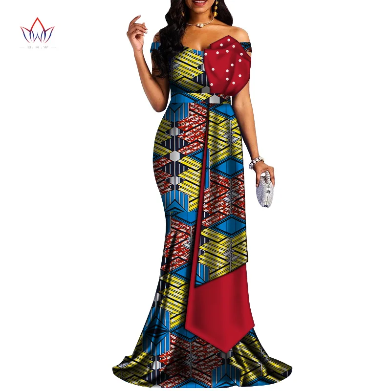 2020 африканские платья для женщин базин богатый стиль Женская африканская одежда