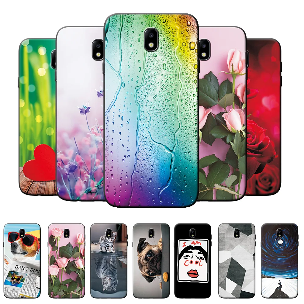 Для Samsung J5 2017 чехол для J7 милый мультяшный пейзаж TPU силиконовый защитные чехлы |