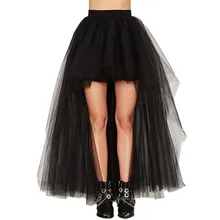 Sexy Women Long Maxi Tulle Tutu Skirt Summer High Waist A line Puffy Faldas Princess Ballet Dancewear Fashion Clothes 2020