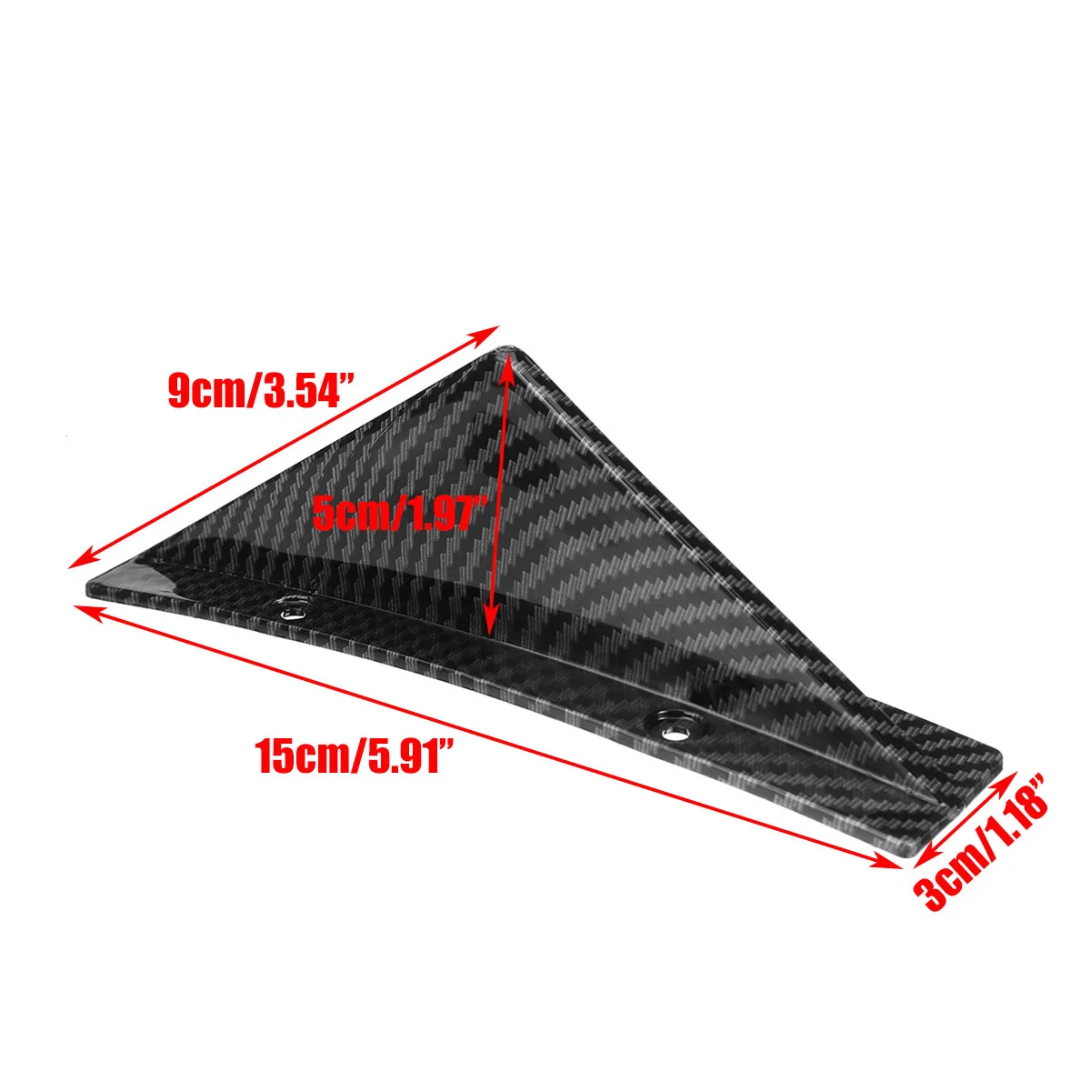4pcs Car Rear Bumper Lip Diffuser Shark Fins Spoiler For AUDI a4 b8 8k For Civic Sedan 4Dr-Carbon Fiber Loo