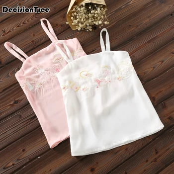 

2020 chinese traditional women elegant hanfu camisole chinese vintage costume performance clothing ancient tank top women