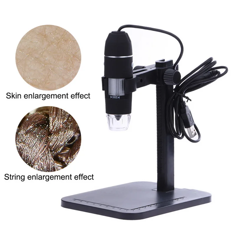 

Professional USB Digital Microscope 1000X 800X 8 LED 2MP Electronic Microscope Endoscope Zoom Camera Magnifier+ Lift Stand