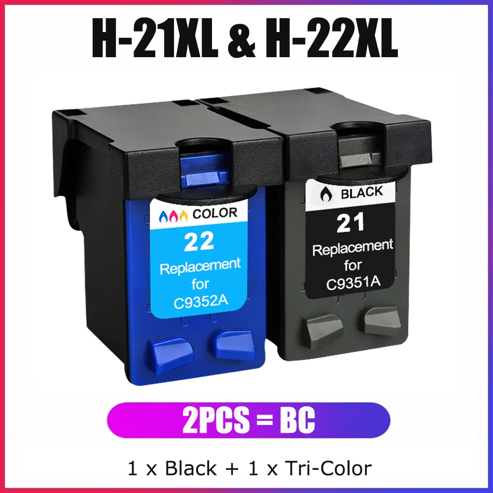 

Восстановленный YC 21XL 22XL для HP 21 XL 22 XL для DeskJet D1320 D1360 D1455 D1568 D1558 F335 F340 F378 F380 F390 F2140 F2290