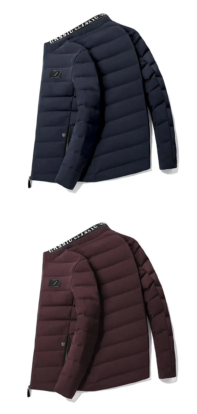 Толстые зимние модные брендовые куртки, Мужская парка, уличная Корейская стеганая куртка, пуховое пальто, мужская одежда