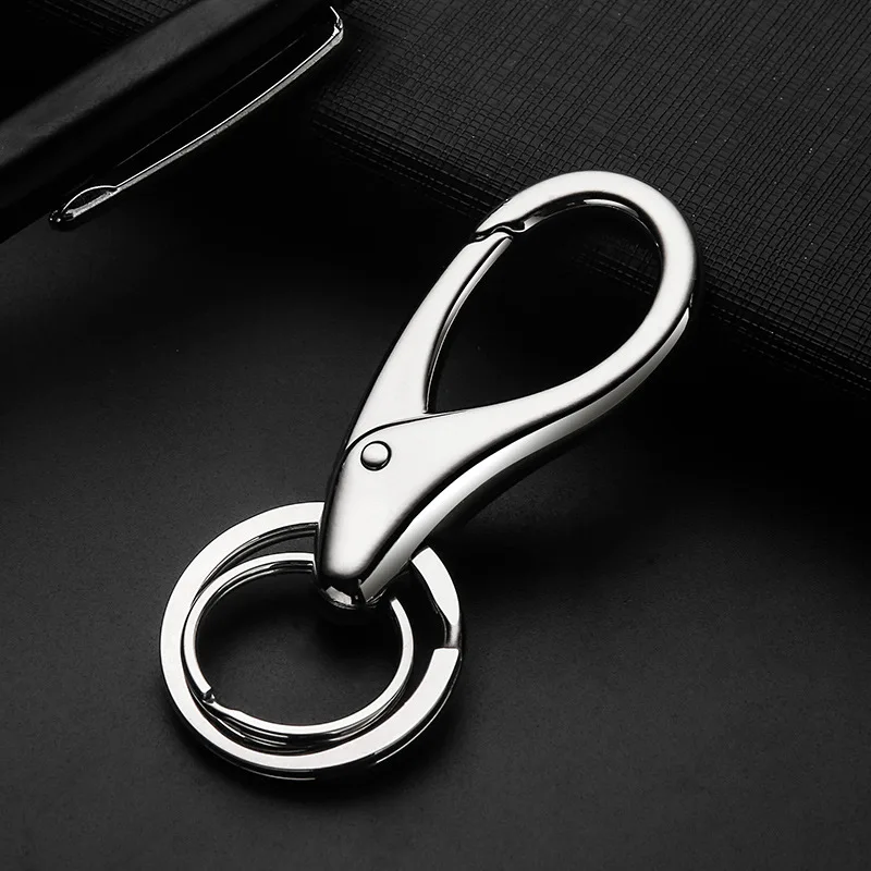 

Honest Men Outdoor Top Grade Car Key Ring Simple 304 Stainless Steel Scratch Metal Keychains Wholesale