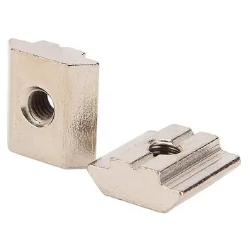 

50 pcs Metric Carbon Steel Tee Nuts M5 Sliding T Nut for 3030 Aluminum Profiles