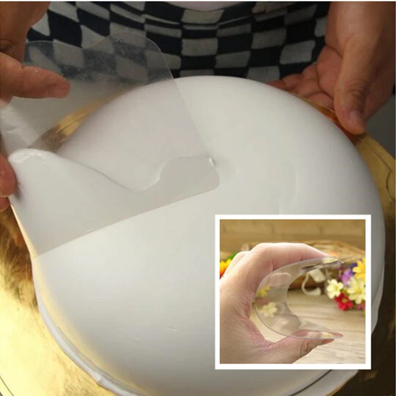 5pcs/Lot Transparent Cake Scraper Practical Plastic Soft Dough Cutter Fondant Pastry Decoration Tool Mousse Cream | Дом и сад