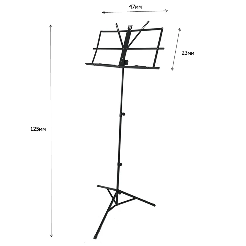 Пюпитр(подставка для нот) DEKKO JR-201 BK