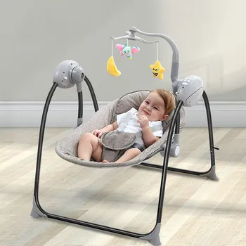 

Baby Rocking Chair Newborn Smart Charging Chair Remote Control Multi-function Electric Folding Infant Swing Chair