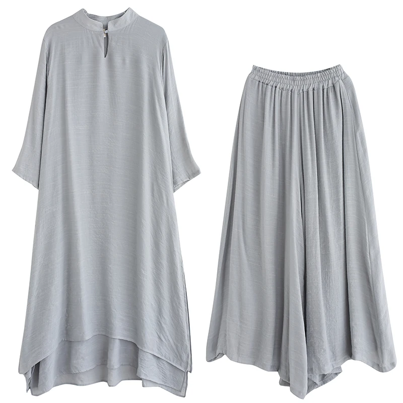 Chinese Traditional Costume chinese traditional costume chinese women suit 2Pcs Summer Chinese Traditional Women Hanfu Top Pants Set