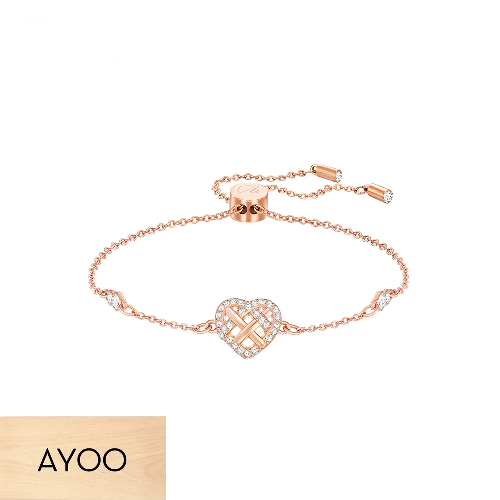 AYOO High Quality SWA Fashion Design and Decorative Women's Button Bracelet
