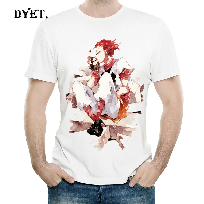 Anime HUNTER X T Shirt White Color Mens Fashion Short Sleeve cartoon T-shirt Tops Tees Lovely Tshirt |