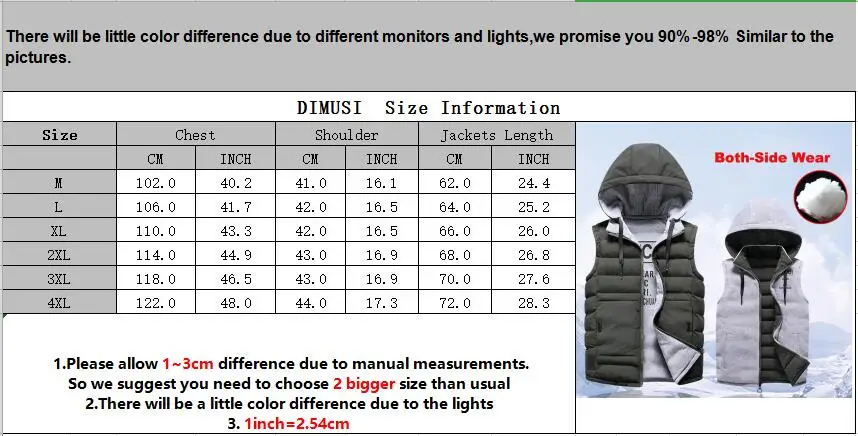 DIMUSI зимний мужской жилет Мужской Хлопковый толстый теплый жилет флисовые теплые мягкие жилетки мужская двусторонняя одежда куртка без рукавов Одежда