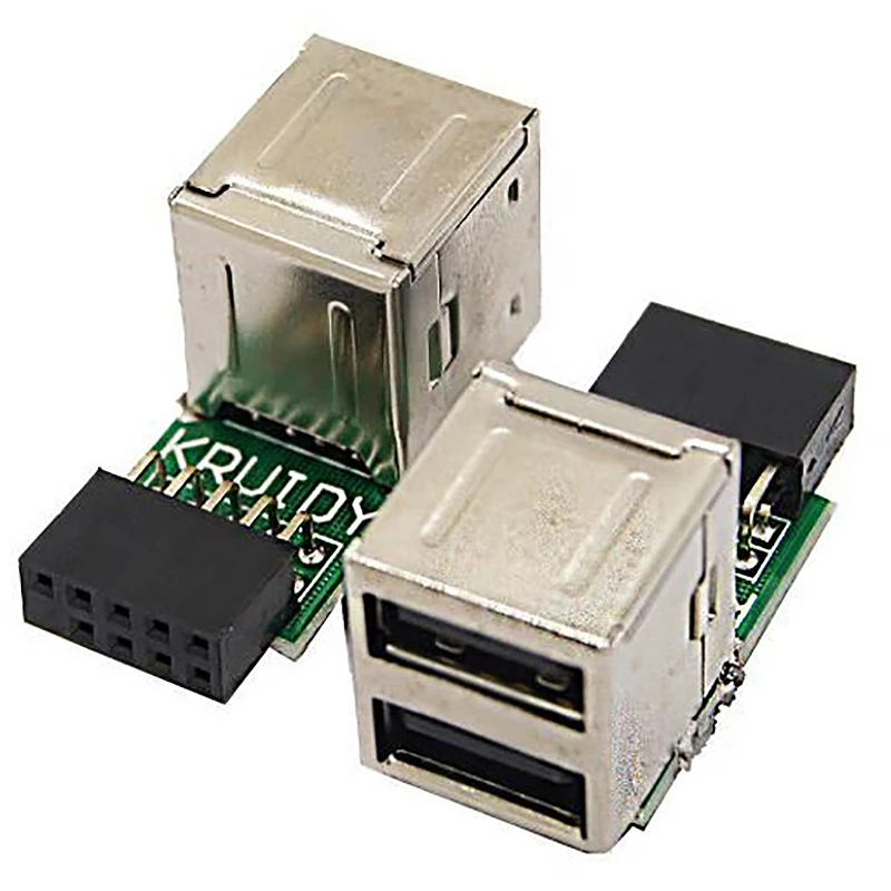 9 контактный разъем материнской платы до 2 Порты Usb 0 Женский Внутренний коннектор