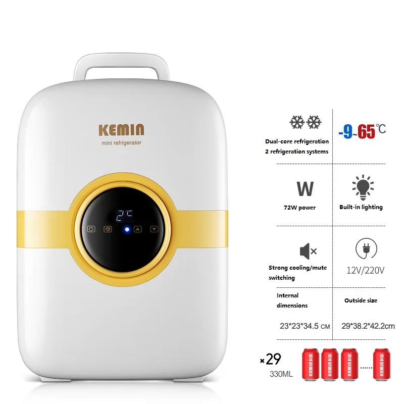 12V 220V Intelligent Car And Home Double Using 22L Electric Refrigerator Cool And Warm Mini Car Refrigerator EU/AU/UK/US