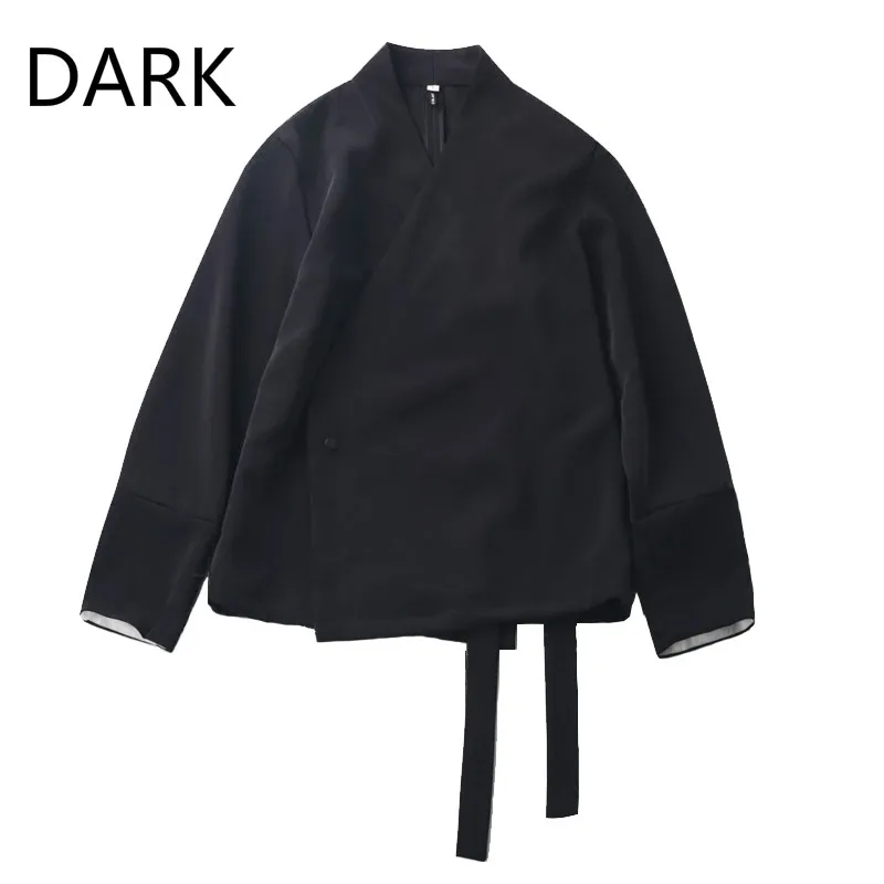 

2020 Dark Style Hanfu Design Short Jacket, Long Sleeves, Thin Jacket, Japanese