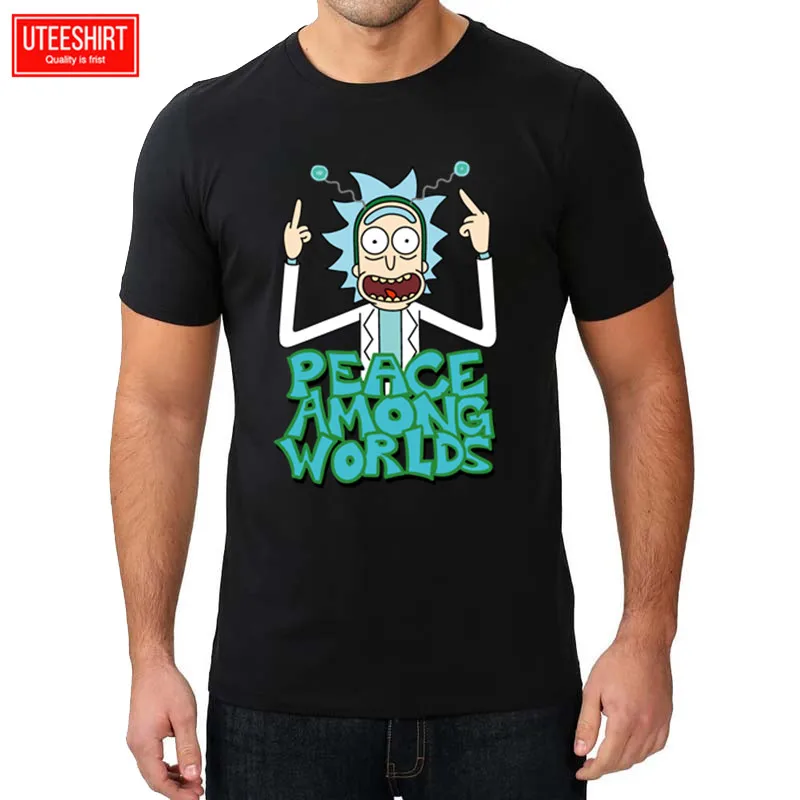 

Men Rick and Morty 100% Cotton Print T-shirts 2019 Summer Unisex Not Today Design Brand Tshirt Man Harajuku Streetwear