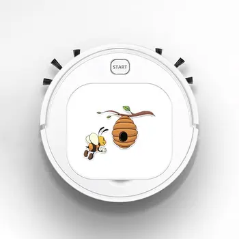 

Smart Robot Vacuum Cleaner Rechargeable USB Auto Sweeping Mop Clean Robot Sweeping Cleaner Lovely Honeycomb Bees Colored