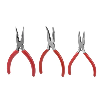 

uxcell 2pcs Long Reach Long Nose Pliers Needle Forged from Chrome-Vanadium Steel Nickel Plating for Work in Confined Areas
