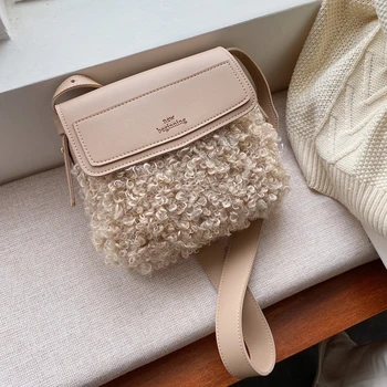 

Luxury Designer Women Crossbody Bags Chic Plush Handbag Ladies Hot Ins 2019 Shoulder Meesenger Bag Female Casual Bolsa Feminina