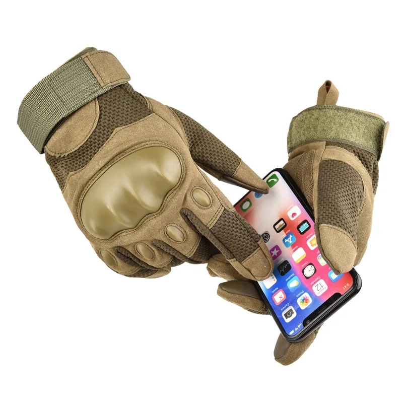 Мужские тактические перчатки военные армейские жесткие перчатки с защитой суставов полный палец Сенсорный экран спортивные перчатки противоскользящие перчатки