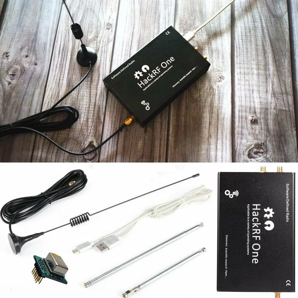 Billige 2019 HackRF Ein usb plattform SDR Software Definiert Radio 1MHz bis 6GHz demo board + TCXO + Metall fall + Antena
