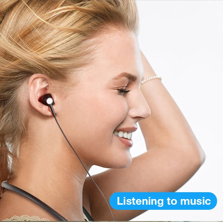 KUSDO Bluetooth наушники беспроводные наушники спортивные наушники Шейная стерео bluetooth-гарнитура с микрофоном для xiaomi
