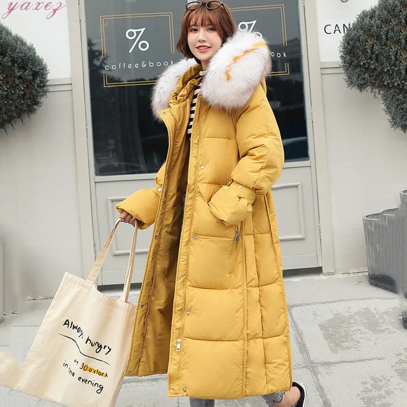 #*Cheap 2019 New Arrival Women Winter Jacket With Thicken Fur Hooded Warm Female Big Fur Collar Parka Cotton Padded Coat High Quality