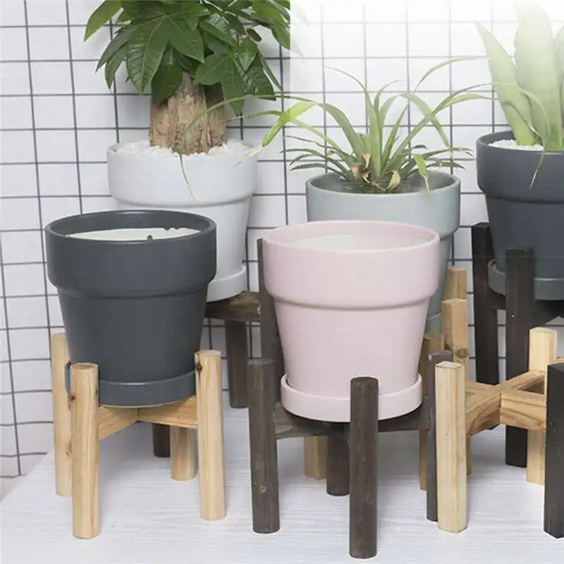 

Flower Plant Shelves Flower Garden Wooden Plant Stand Pot Potted Rack Stand Wood Display Shelf Storage Rack Holder Decorations