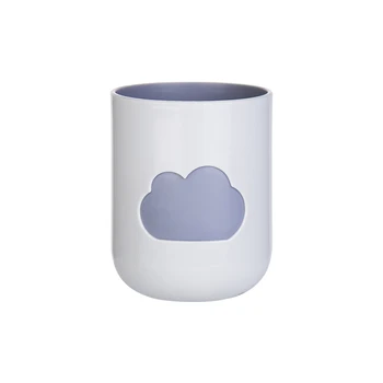 

Simple style wash cup toothbrush cup set large capacity brush cup smooth round simple household plastic mouthwash Cup