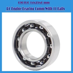 6901UG – roulement de moteur RC, 14x25x6mm, ABEC 3 ( 1 pièce), 6901 UG ID, 14mm avec 11 boules, bougie de préchauffage, modèle R/C, roulements à billes 