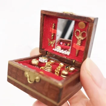 

1/12 Scale Miniature Dollhouse Pocket Jewel Case Storage Box