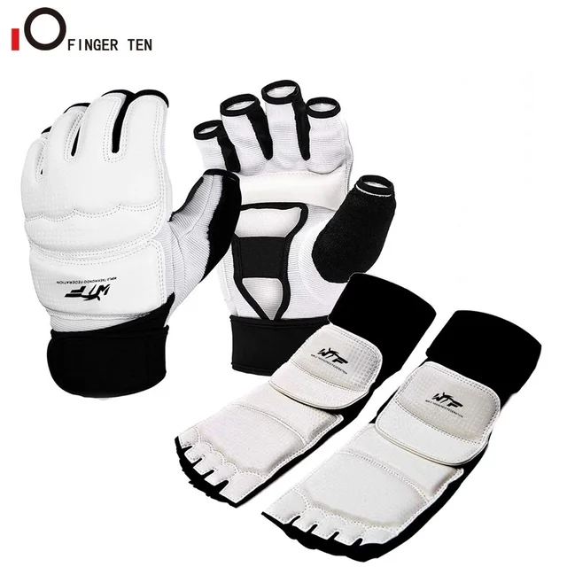 Guantes de Taekwondo para hombre y de manos y pies para boxeo, Kickboxing, muñequeras, tobilleras, soporte para Grar| | - AliExpress
