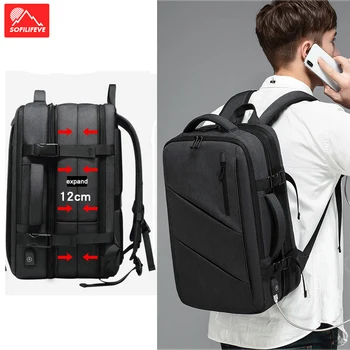 

Expandable Travel Bag Luggage USB 17‘’ Laptop Backpack Men Women Outdoor Camping Hiking Backpack Male Female School Bag Rucksack