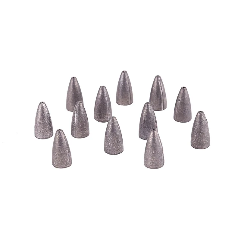 Свинцовое грузило Форма Пули Многоразового литья лески для морской воды - Цвет: C