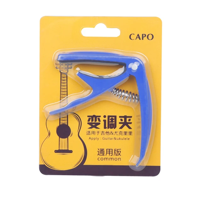 Universal Capo Guitar Accessories Quick Change Clamp Key Acoustic Classic Guitar Capo Tuning Clamp For Ukulele Guitar Parts Blue