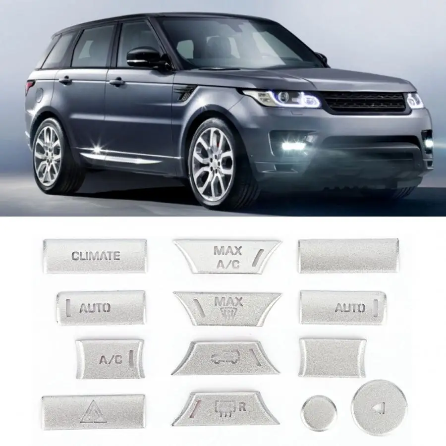 13 шт. Автомобильная Кнопка кондиционера патч отделка Подходит для Land Rover Range Rover Sport