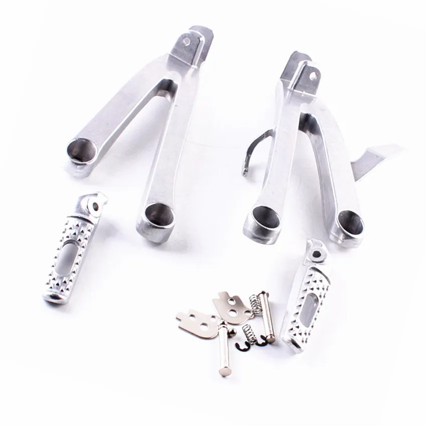 

For Honda CBR600RR F5 2007 2008 2009 2010 2011 Rear Passenger Foot Pegs Footrest Bracket Silver