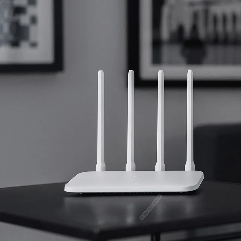 Wi Fi роутер Xiaomi Mijia 4C 64 RAM 802 11 b/g/n 2 4G 300 Мбит/с 4 антенны смарт браслет управления