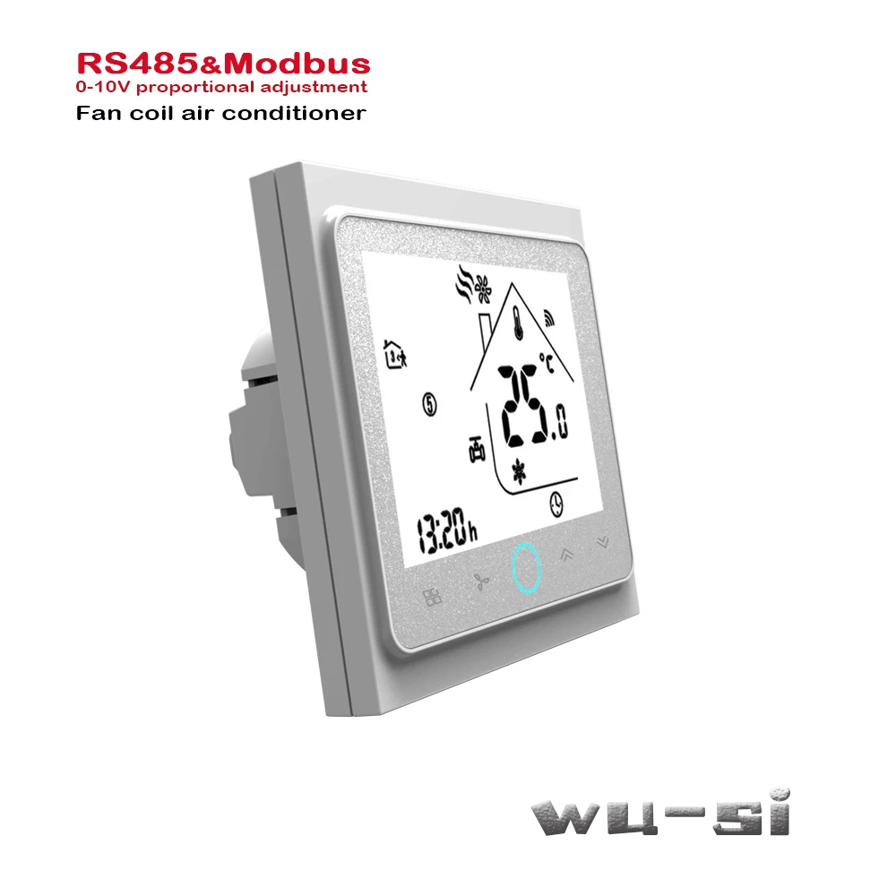 Proportioneel valve 0-10V signaal control & RS485 4pipe 2Pipe fan coil unit for cooling/heating Control switch,95-240VAC,24VAC