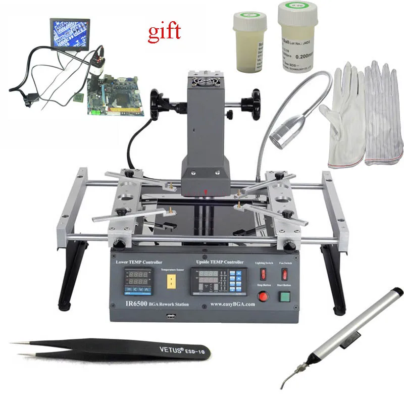 US $779.00 Hot Original ACHI IR6500 V2 Infrared BGA Rework Station Soldering Machine With CCD Camera Vacuum Pen