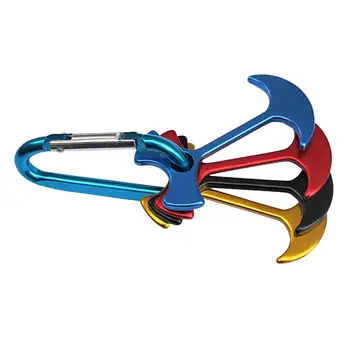 

4 pcs Aluminum Alloy Outdoor Camping Tent Nail Fishbone Stopper Anchor Tent Peg Wind Rope Buckle Nails Accessories