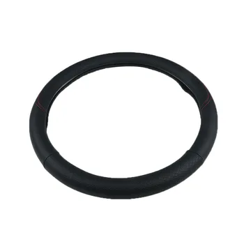 

PU Leather Steering Wheel Cover Car 15'' Auto Fit AllSeasons Universal