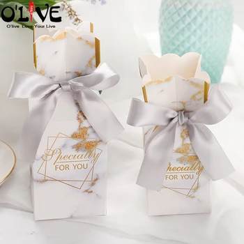 

20 Pcs Christmas Gift Box Paper Bag Candy Packaging Birthday Sachets Baby Shower Cardboard Box Bonbonniere Wedding Party Favors