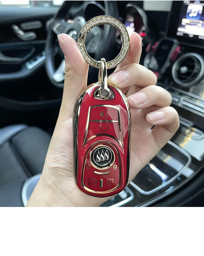 Nuova copertura della cassa chiave dell'automobile di TPU per Buick Envision Vervno GS 20T 28T Encore nuovo LACROSSE Opel Astra k accessori Auto Auto portachiavi - H71489ca319f2422582b0b4fcac2ab775J