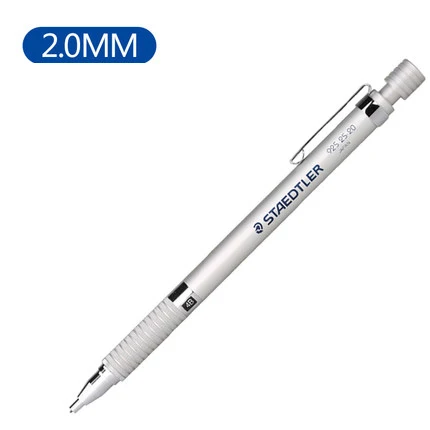 Германия STAEDTLER 92525 механический карандаш 0,9/0,5/0,3/0,7/2,0 мм металлический специально версия профессиональный специальный Рисование Раскрашивание - Цвет: 2.0mm